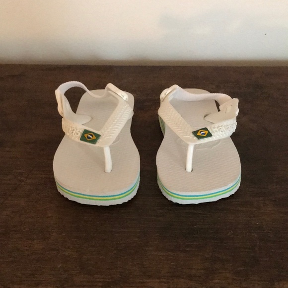 Baby Brazil logo flip flops white - Picture 1 of 7